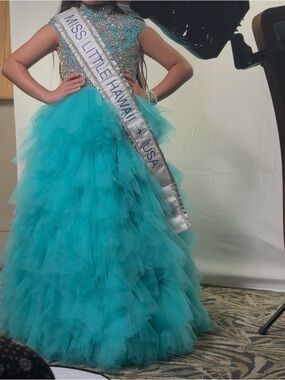 One More Couture Girl’s Pageant Gown ages 8-10